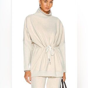 NWOT Varley Cream Heathered Turtleneck Sweater